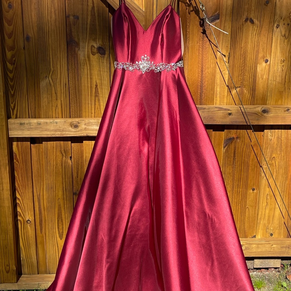NEW Maroon Gown with Pockets
